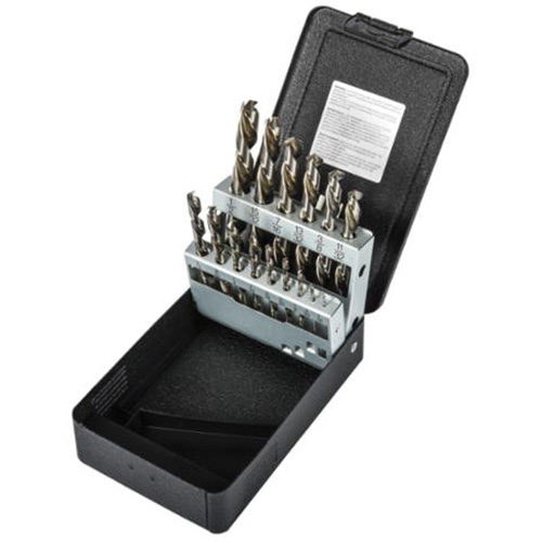 Jobber Length Drill Bit Set, 15 Pieces, High Speed Steel Cantin et fils