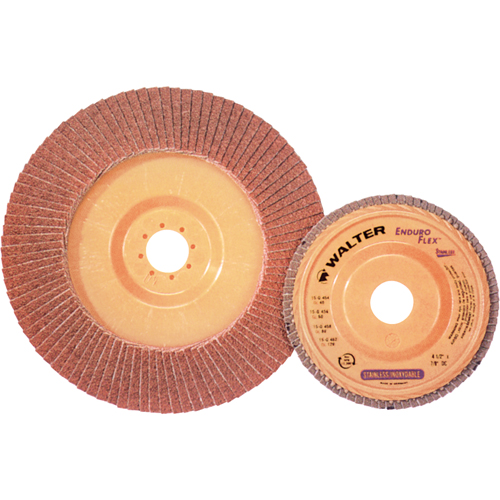Disque &agrave; lamelles Stainless Enduro-Flex, 4-1/2" x 7/8", Type 27, Grain 40, Alumine de zirconium Cantin et fils