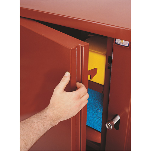 Armoire &agrave; tablettes Jobsite, Acier, 47,5 pi³, Rouge Cantin et fils