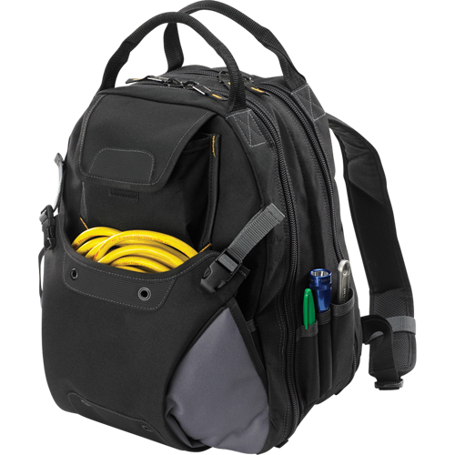 44-Pocket Tool Backpack, 16" L x 13-1/4" W, Black, Polyester Cantin et fils