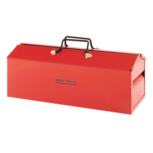 Tool Box, 8-13/20" D x 21-3/10" W x 9" H, Red Cantin et fils