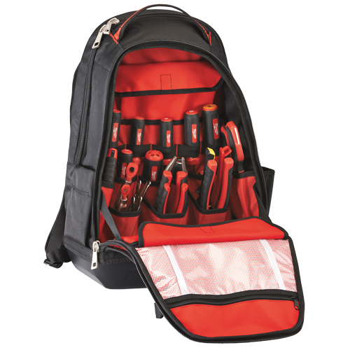 Jobsite Backpack, 20" L x 16" W, Black, Ballistic Cantin et fils