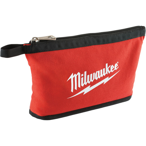 Zipper Pouch, Canvas, 1 Pockets, Black/Red Cantin et fils