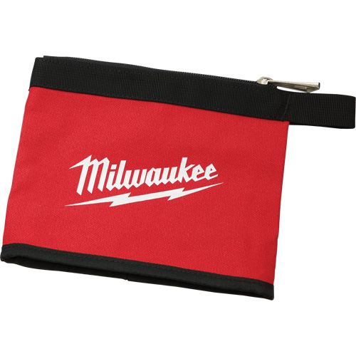 Multi-Size Zipper Pouches - Set of 3, Canvas, 3 Pockets, Black/Red Cantin et fils