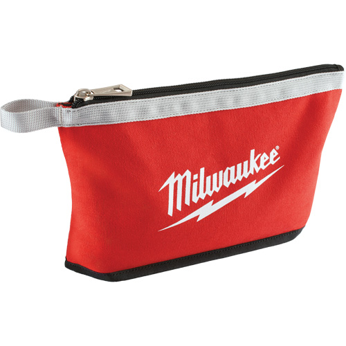 Coloured Zippered Pouches - Set of 3, Canvas, 3 Pockets, Black/Red Cantin et fils