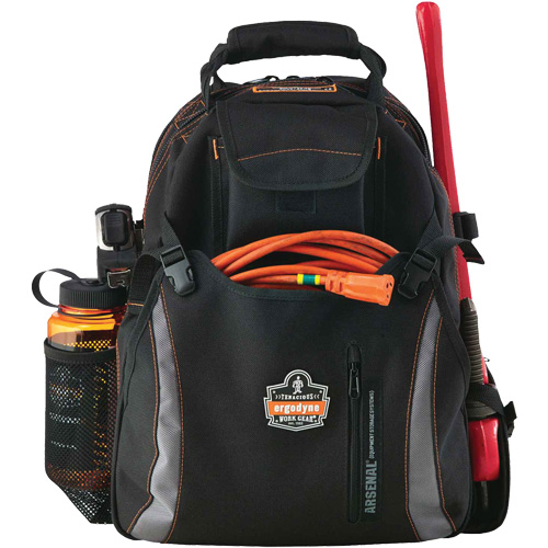 Arsenal&reg; 5843 Tool Backpack, 13-1/2" L x 8-1/2" W, Black, Polyester Cantin et fils
