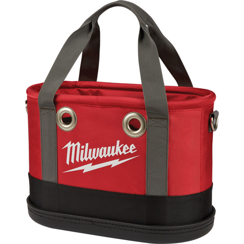 Sac ovale a&eacute;rien utilitaire, Nylon balistique, 14 pochettes, Noir/Rouge Cantin et fils
