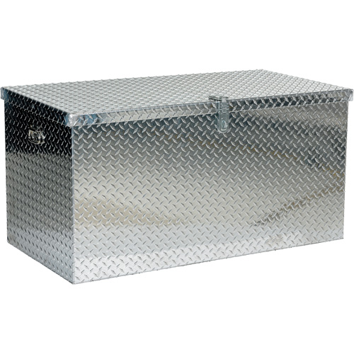 Aluminum Treadplate Portable Tool Box, 25-1/16" D x 49-1/4" W x 24" H, Silver Cantin et fils