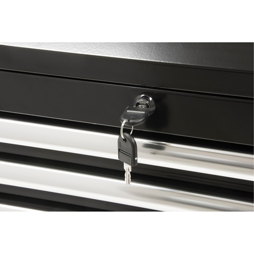 Coffre &agrave; outils industriel, 26" la, 4 tiroirs, Noir Cantin et fils