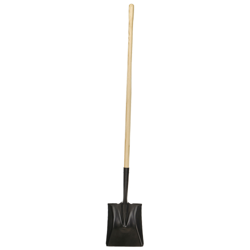 Square-Point Shovel, Wood, Tempered Steel Blade, Straight Handle, 49-1/2" Long Cantin et fils