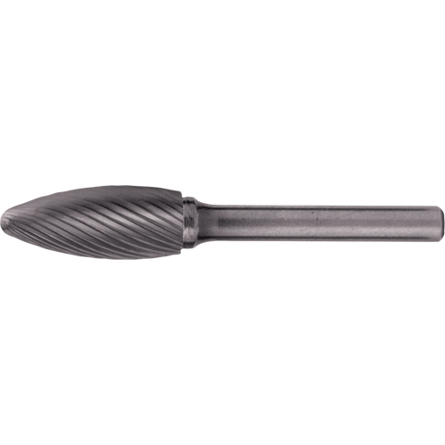 CLEVELAND Solid Carbide Burrs - Flame Shaped, 1/8" Dia., 1/8" Shank Cantin et fils