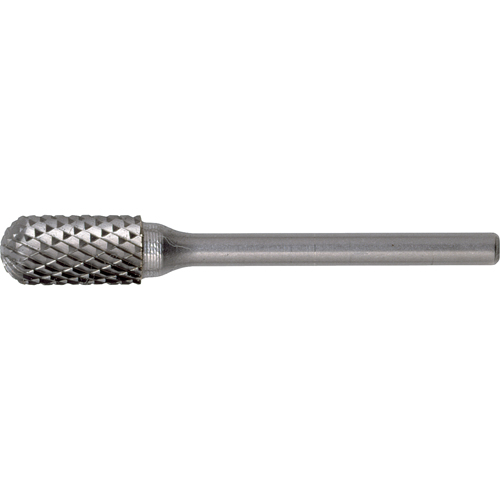 CLEVELAND Solid Carbide Burrs - Cylinder Shape with Ball Nose, SC-3, 3/8" Dia., 3/4" Depth of Cut Cantin et fils