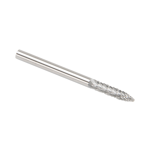 CLEVELAND Solid Carbide Burrs - Tree Shape Pointed End, SG-44, 3 mm Dia., 1/8" Shank Cantin et fils