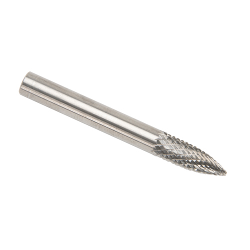 CLEVELAND Solid Carbide Burrs - Tree Shape Pointed End, SG-1, 1/4" Dia., 1/8" Shank Cantin et fils