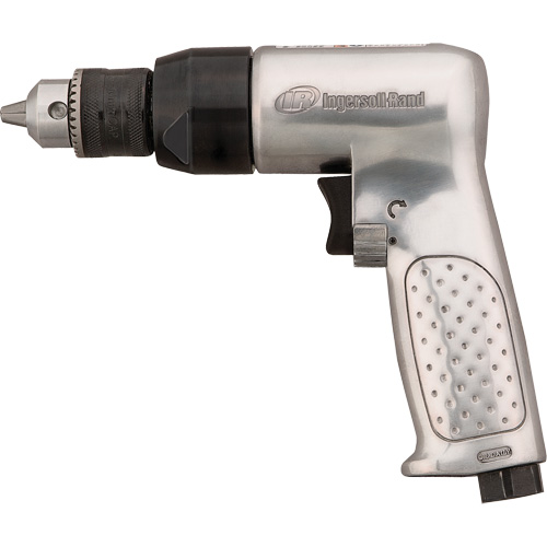 Perceuse pneumatique &agrave; angle droit, 4 pi³/min, 1/4" NPTF, 94 dBA, 3/8" mandrin, Avec cl&eacute; Cantin et fils