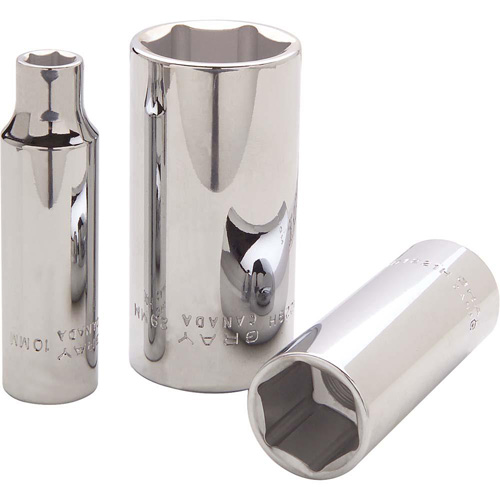 Douille, 10 mm, Prise 1/2", 6 pans, Profond Cantin et fils
