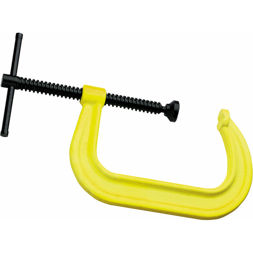 Hi-Vis Safety C-Clamp, 2-1/8" (54 mm) Capacity, 2-1/4" (57 mm) Throat Depth Cantin et fils