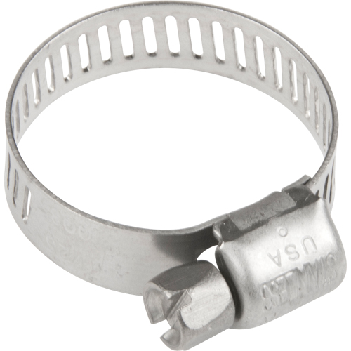 Hose Clamps - Stainless Steel Band & Screw, Min Dia. 0.316, Max Dia. 7/8" Cantin et fils