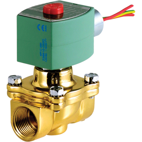 2-Way Pilot Operated Solenoid Valves, 1-1/4" Pipe, 100 psi Cantin et fils