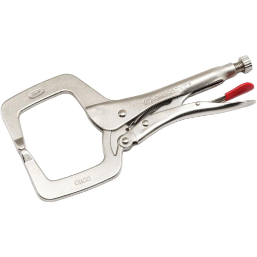 Pince-&eacute;tau en C &agrave; embouts r&eacute;guliers, Longueur 18", Pinces serre-joints Cantin et fils