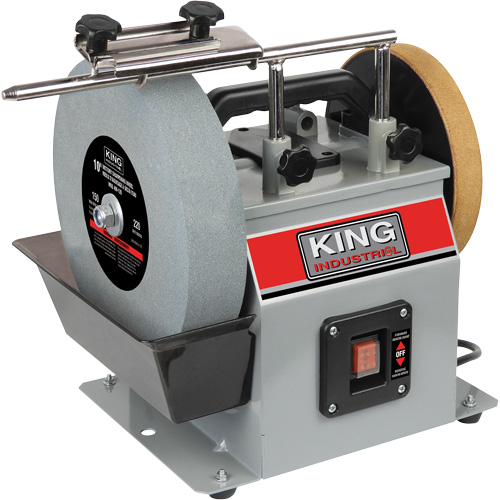 Affûteuse s&egrave;che-humide, Dia de roue 10", 1/4 CV, 115 tr/min Cantin et fils