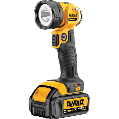 Max Work Light, LED, 110 Lumens, 11 Hrs. Run Time, Rechargeable Battery, Plastic Cantin et fils