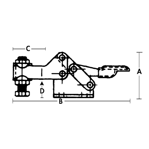 Horizontal Hold-Down Clamps - 205 Series Cantin et fils