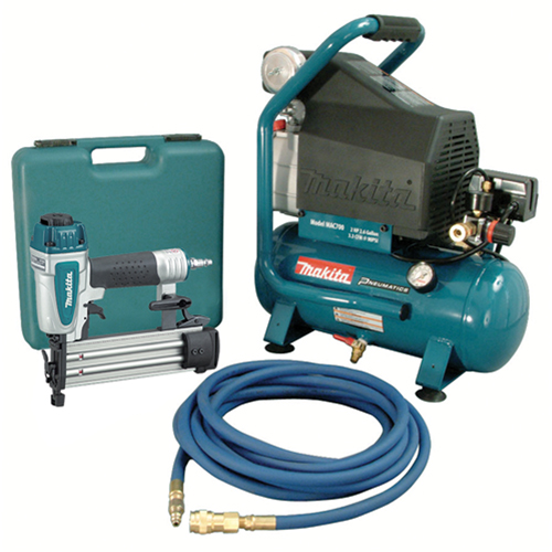 Trousses de compresseur d'air et Cloueuse Brad, &eacute;lectrique, 2,6 gal. (2,6 gal. US), 130 PSI, 120/1 V Cantin et fils