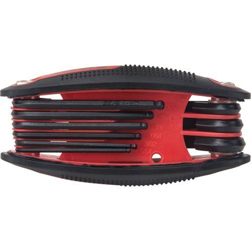 Ball End Fold-Up Hex Key Set, 9 Pcs., Imperial Cantin et fils