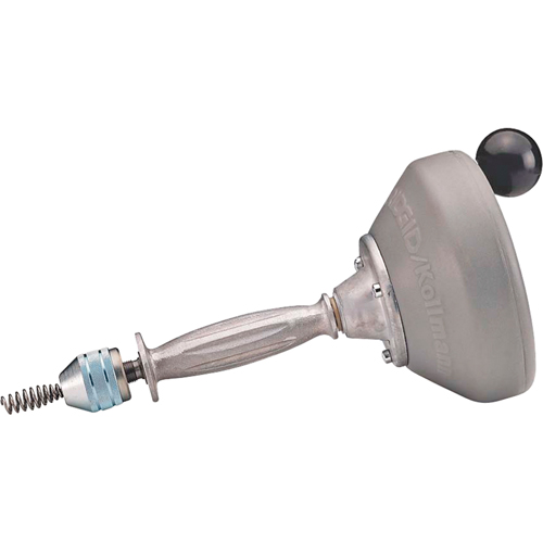 Hand Spinner with C-1IC Auger Cable #K-25-BP, Manual, Bulb, 25' Cable Length, 5/16" Cable Diameter Cantin et fils
