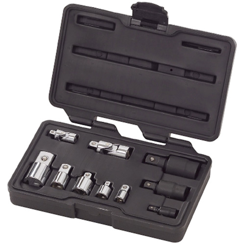 10-Piece 1/4", 3/8" & 1/2" Drive Universal Joint and Adapter Set Cantin et fils
