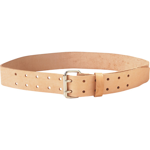 Double Tongue Belt, Leather, Beige Cantin et fils