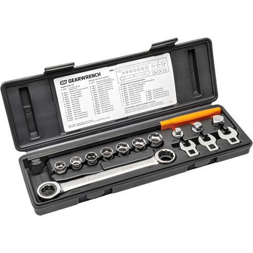 Ensemble d'outils &agrave; rochet avec ceinture serpentine 15 mcx Cantin et fils