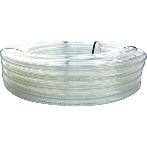 Tubing, Air/Water, 0.3125" OD x 100' L, PVC, Clear, 55 PSI @ 20°C Cantin et fils