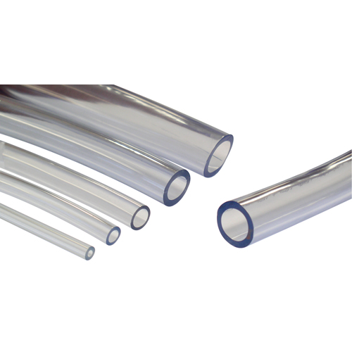 Tubing, Air/Water, 0.75" OD x 100' L, PVC, Clear, 45 PSI @ 20°C Cantin et fils