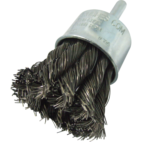 Knotted Wire End Brushes, 1" Dia., 0.014" Wire Dia., 1/4" Shank Cantin et fils