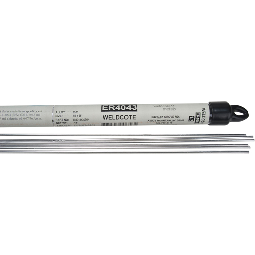 36" Cut Length TIG Rods, 1/16", Aluminum Cantin et fils