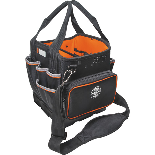 Tradesman Pro Tool Tote, Ballistic Nylon, 40 Pockets, Black/Orange Cantin et fils