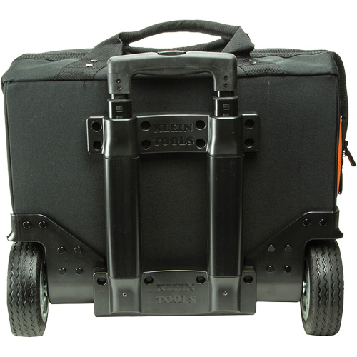 Tradesman Pro Rolling Tool Bag, Ballistic Polyester, 24 Pockets, Black/Orange Cantin et fils