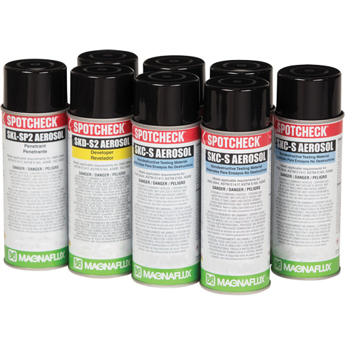Solvent Removable Visible Penetrant Testing Kits, Kit Cantin et fils