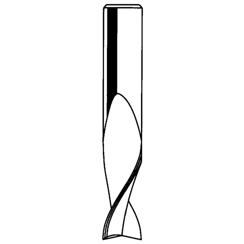 Up Spiral Router Bit, 1/8" Dia., 1/2" Carbide Height, 2" L, 1/4" Shank Cantin et fils