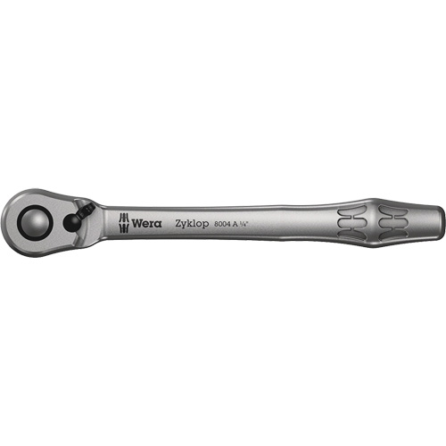 Rochet en m&eacute;tal Zyklop 1/4 m&eacute;trique a/interrupteur &agrave; levier, Prise de 1/4", Poign&eacute;e Ordinaire Cantin et fils