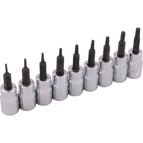 Jeu de douilles, Torx, Prise 3/8", 9 mrcx Cantin et fils