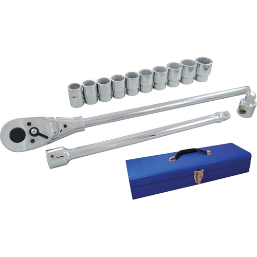 Jeu de douilles et accessoires, 15 Mcx, Prise de 3/4" Cantin et fils