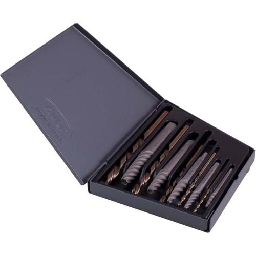 Combination Screw Extractor & Drill Set, High Speed Cobalt, 10 Pieces Cantin et fils