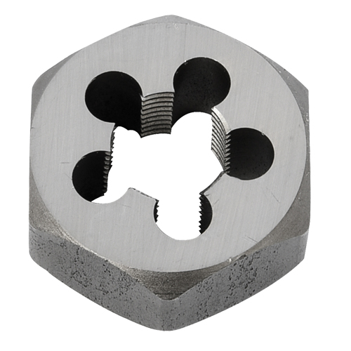 Hex Rethreading Die Nut, 1"/1-1/16" Dia., 3/8"-18 Thread, Carbon Steel/Chromium Steel Cantin et fils
