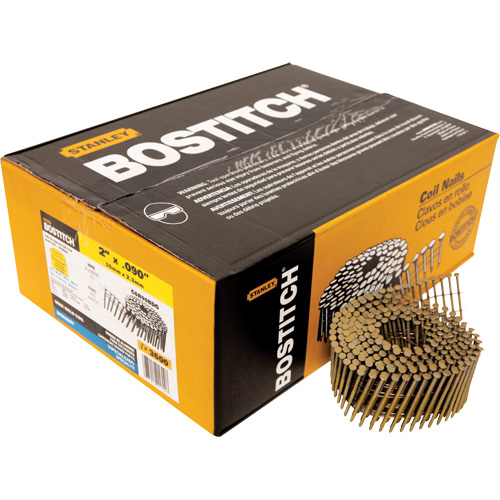 15° Wire Weld Coil Siding Nails Cantin et fils