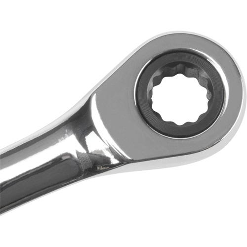 Cl&eacute; mixte &agrave; cliquet SAE, 12 pans, 1/4", Fini Chrome Cantin et fils