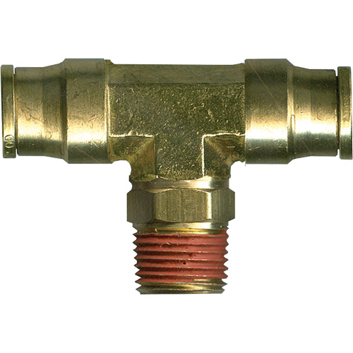 Raccord en T pivotant, Laiton, 3/8" x 1/4" Cantin et fils