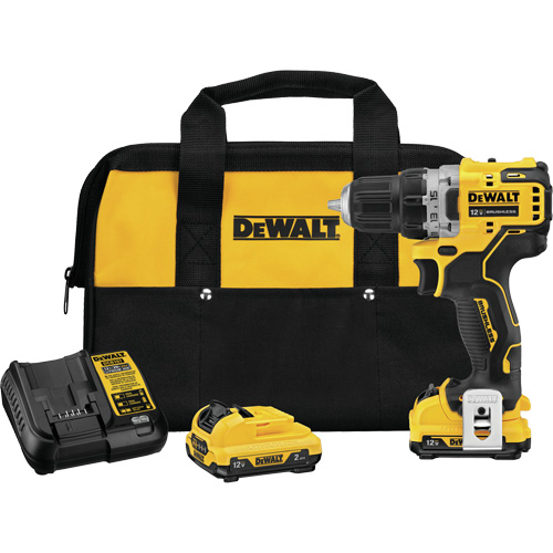Xtreme Brushless Drill Driver Kit, Lithium-Ion, 12 V, 3/8" Chuck, 250 UWO Torque Cantin et fils